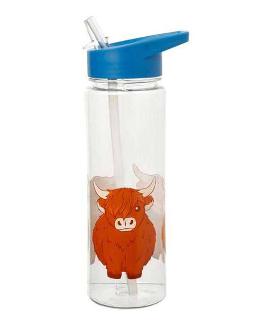 Highland cow water bottle